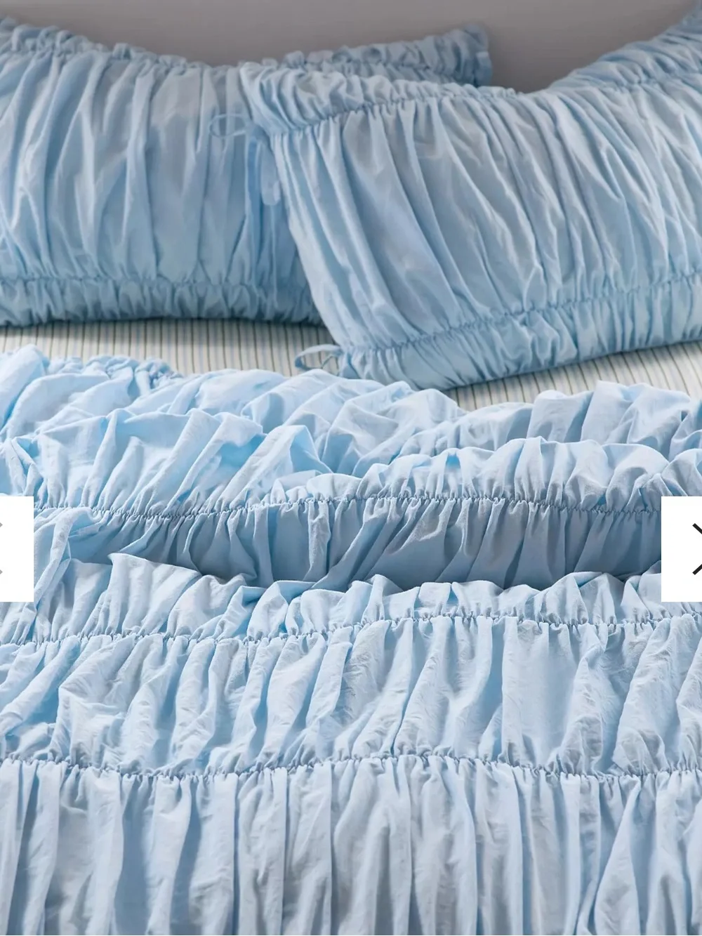 Melody Ruched Core Duvet Cover- Full/Queens